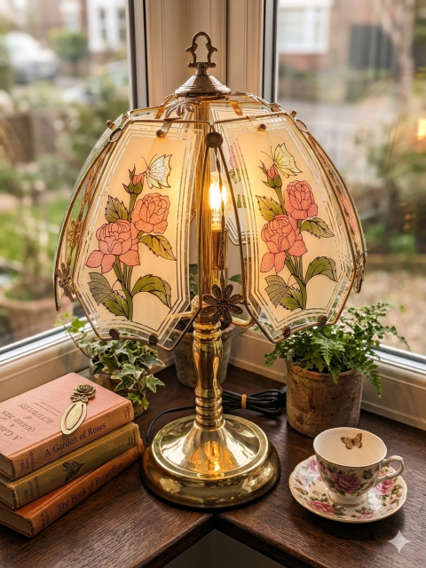 Romantische vintage Touch lamp - Afbeelding 4