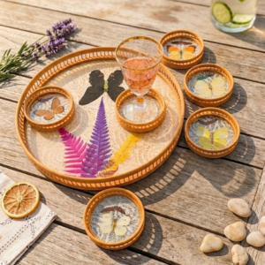 Vintage Boho chic serveerset