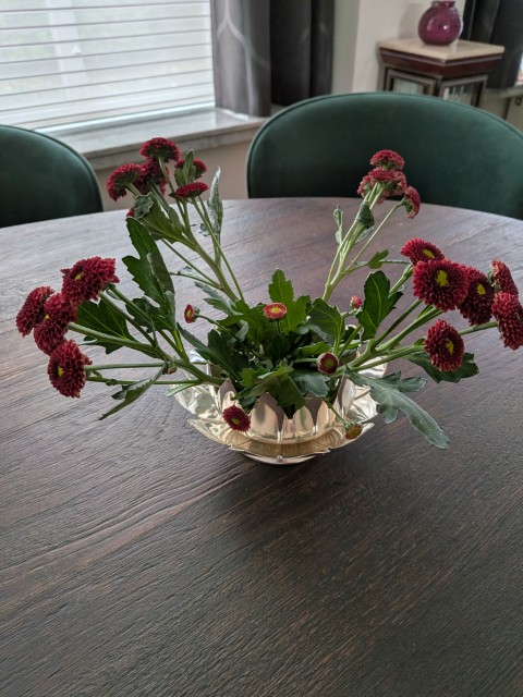 Verzilverde vintage lotusbloem - Afbeelding 3