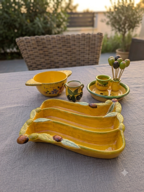 Vintage mediterrane aperitiefset - Afbeelding 2