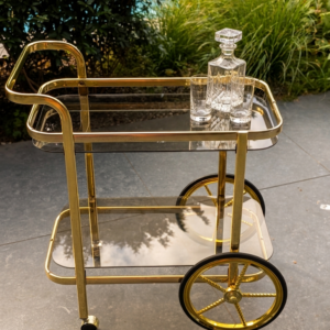 Hollywood regency barcart