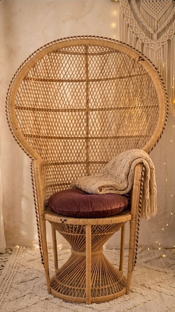 Rotan Pauw stoel