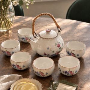 7-delige vintage thee set